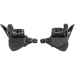 microSHIFT microSHIFT TS38 Thumb-Tap Shifter Set - 6 Speed, Triple, Optical Gear Indicator, Shimano Compatible