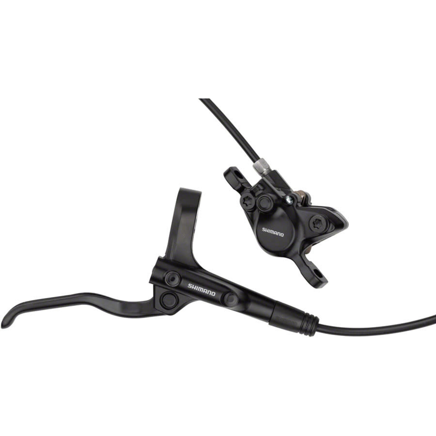 Shimano Shimano Alivio BL-MT200/BR-MT200 Disc Brake and Lever - Rear, Hydraulic, Post Mount, Resin Pads, Black