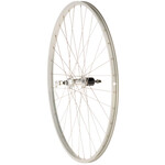 Quality Wheels Quality Wheels Value Single Wall Series Rear Wheel - 700, QR x 130mm, Rim Brake, HG 10, Silver, Clincher