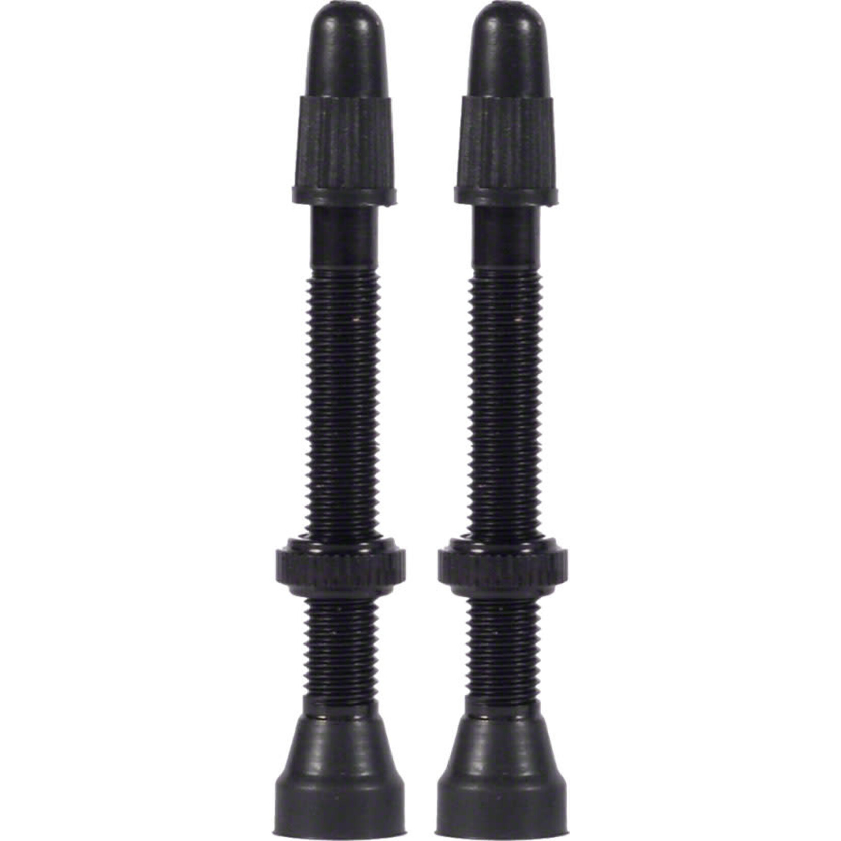 WTB WTB Aluminum TCS Tubeless Valves: 46mm, Black, Pair