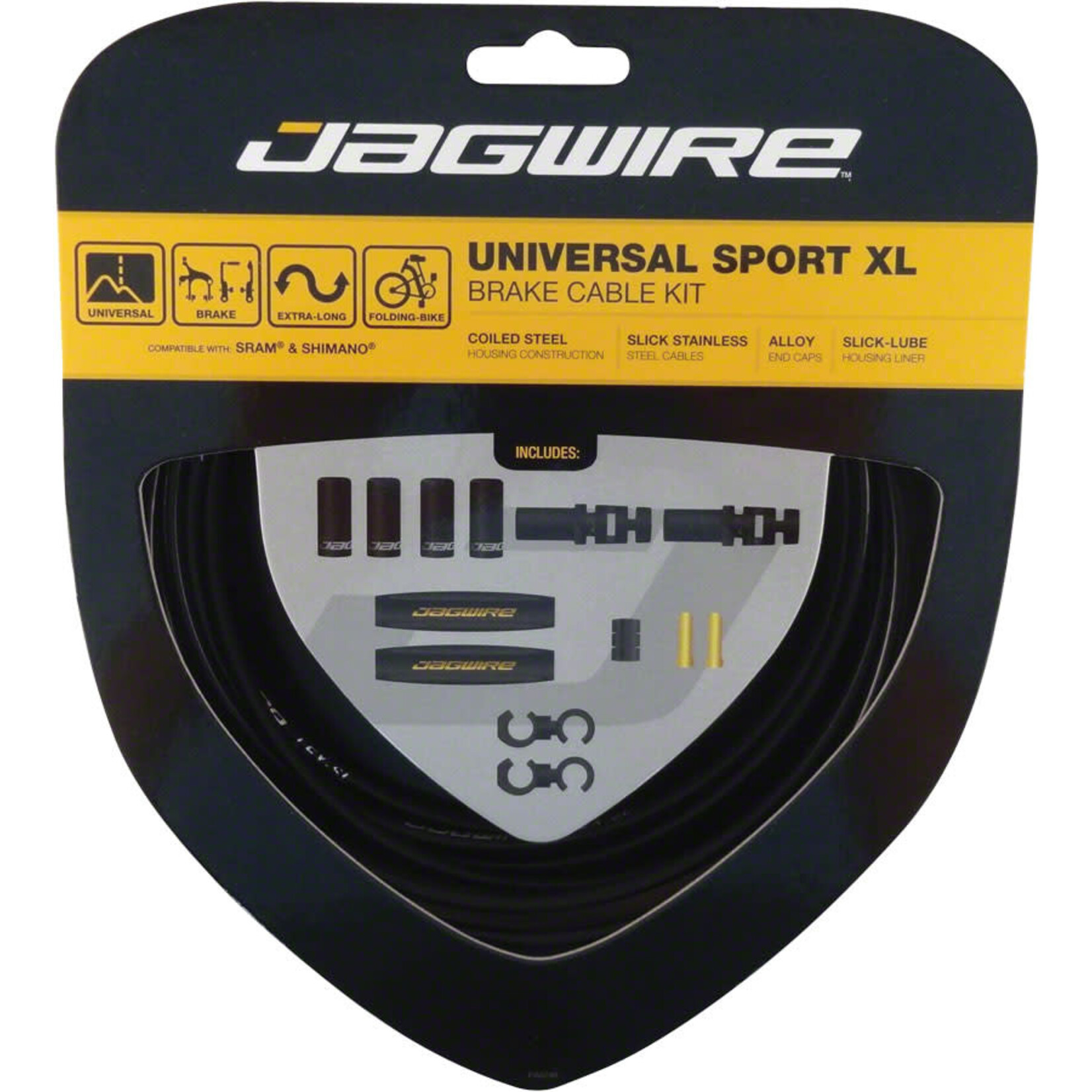 Jagwire Jagwire Universal Sport Brake XL Kit, Black