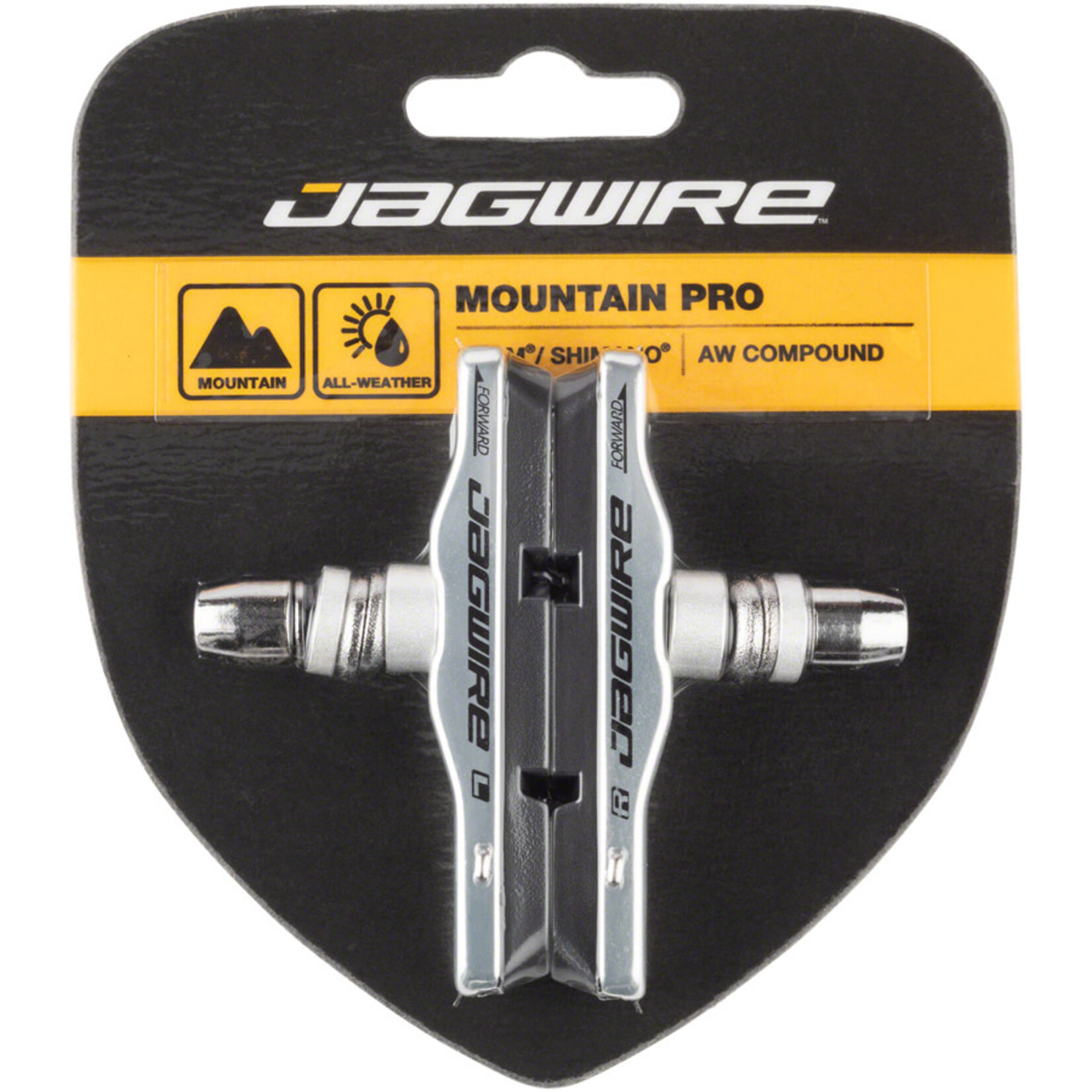 Jagwire Jagwire Mountain Pro Brake Pads Threaded Post, Silver