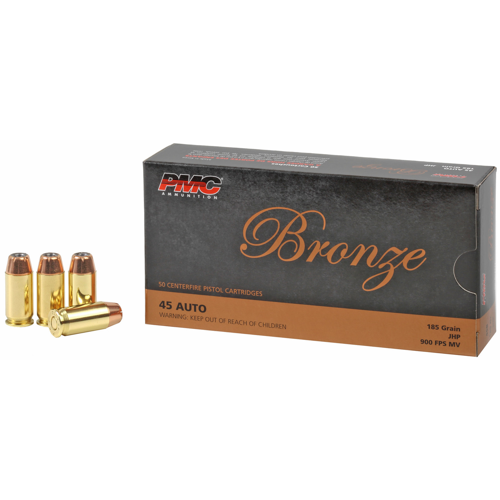 PMC PMC Bronze .45 Auto 185 Grain Jacketed Hollow Point *50 Rounds*