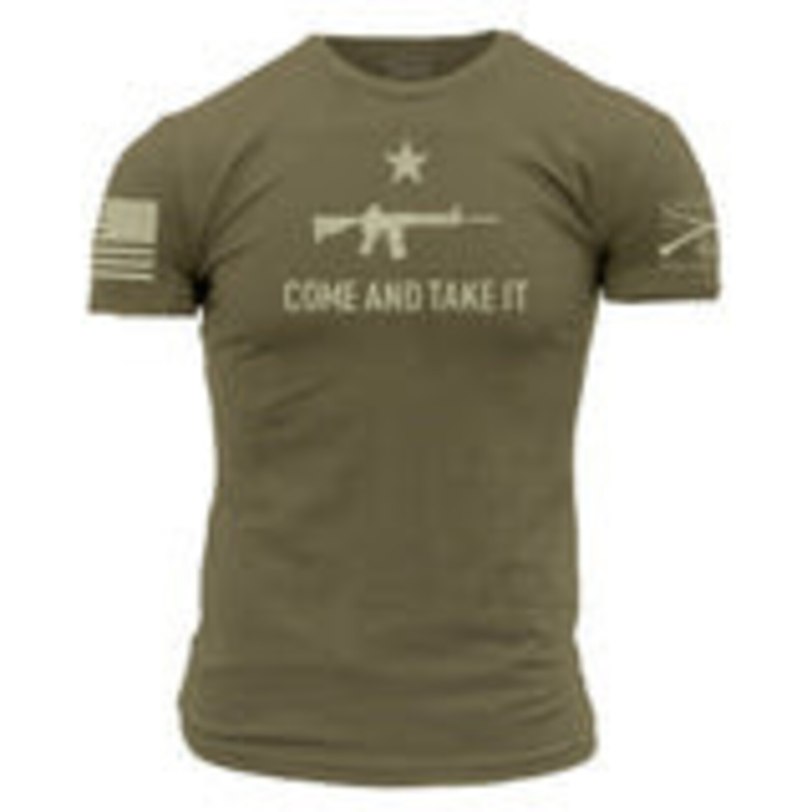 Grunt Style Grunt Style Men's Come & Take It 2A Edition Green Color Shirt 2XL