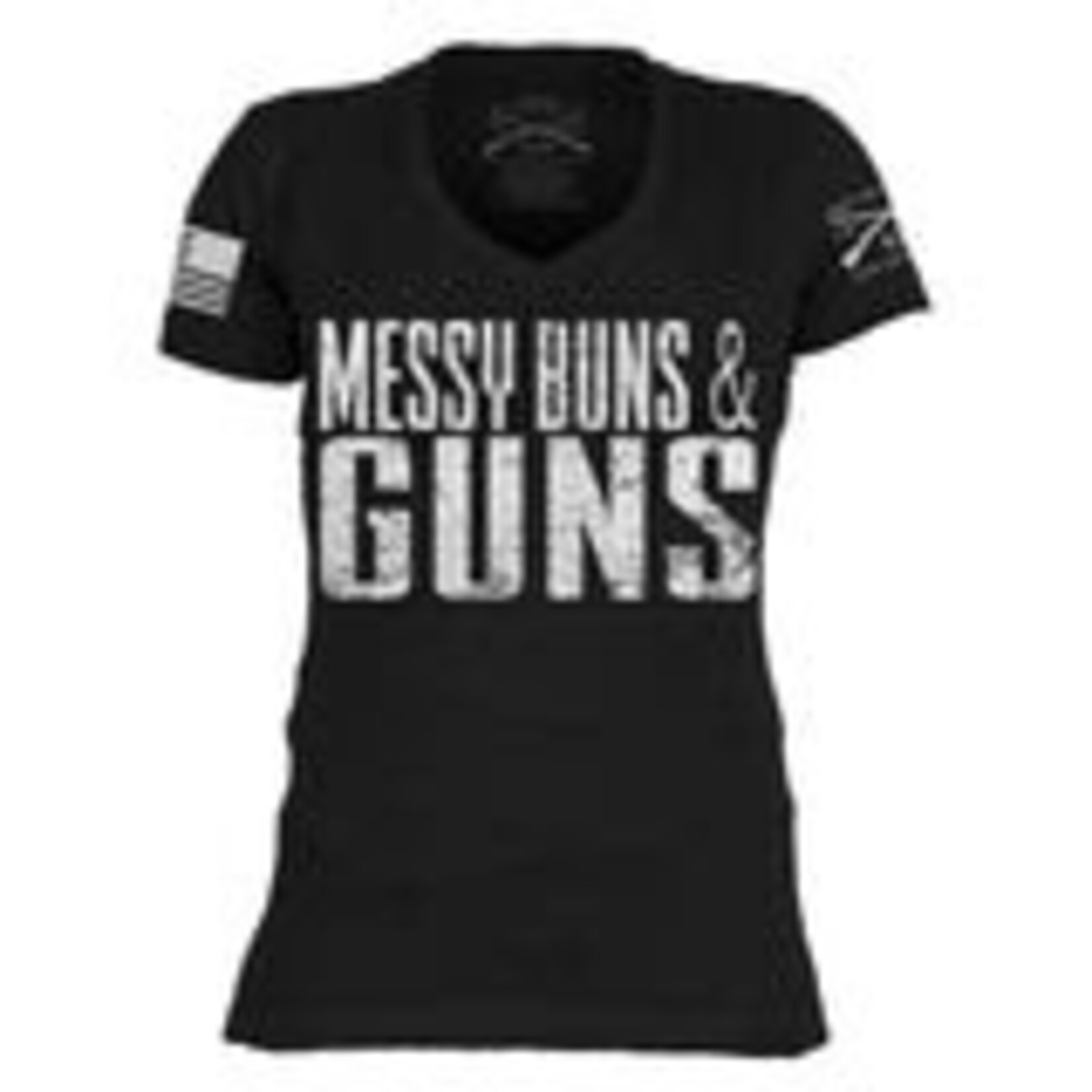 Grunt Style Grunt Style Messy Buns & Guns V-Neck M