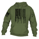 Grunt Style Grunt Style Rifle Flag Hoodie 2.0 - Military Green M