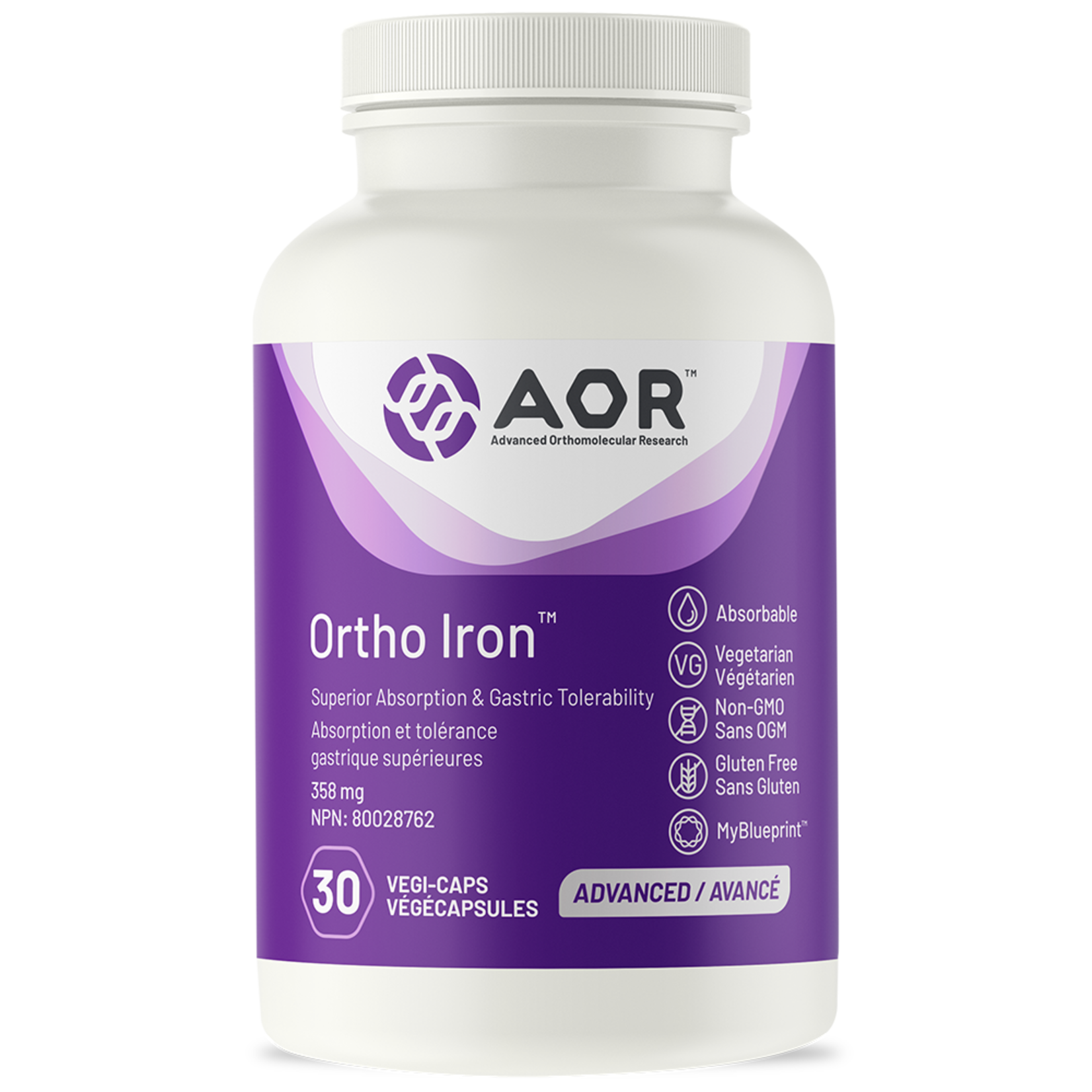 AOR AOR ORTHO IRON 30 VEGICAPS