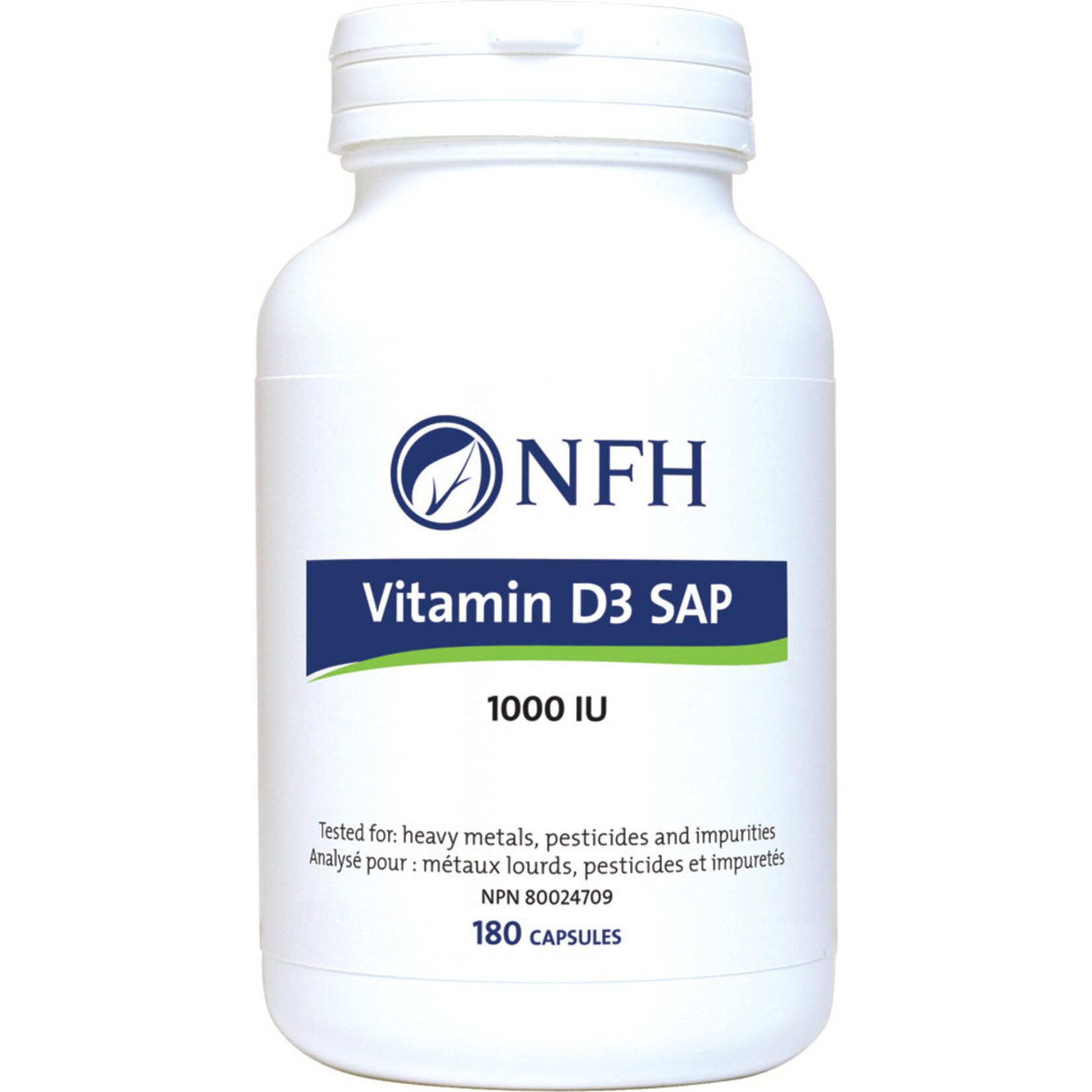 NFH NFH VITAMIN D3 SAP (1000IU) 180 VEGICAPS