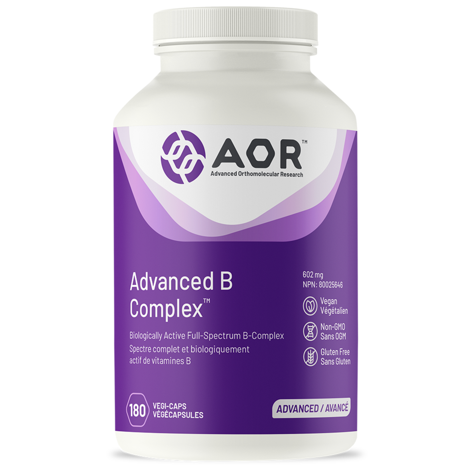 AOR AOR ADVANCED B COMPLEX 180 VEGICAPS