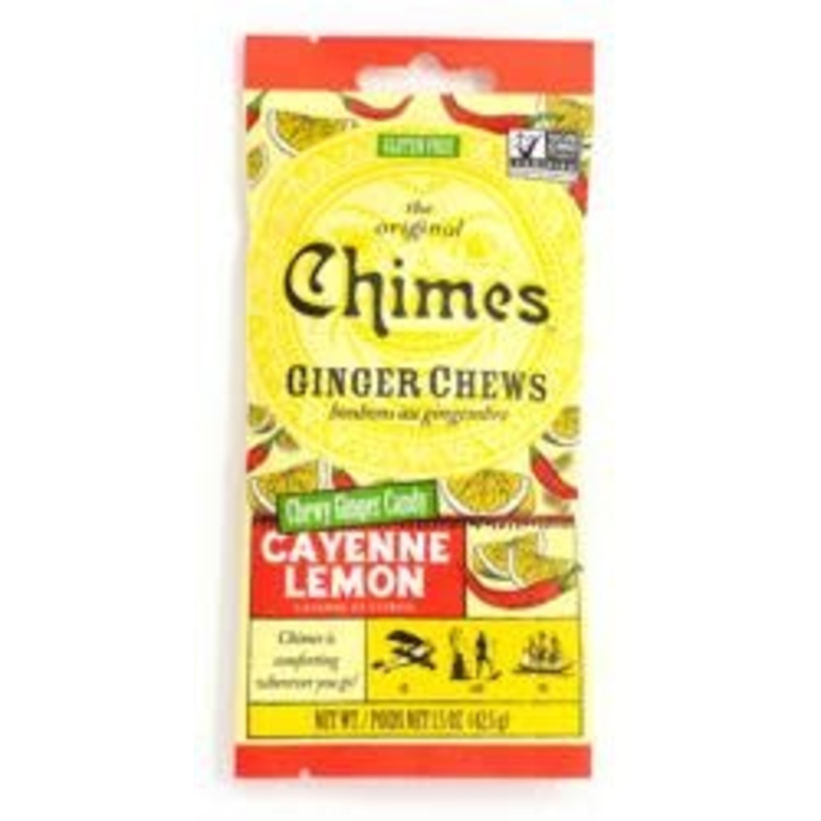 CHIMES CHIMES GINGER CHEWS CAYENNE LEMON 42.5G