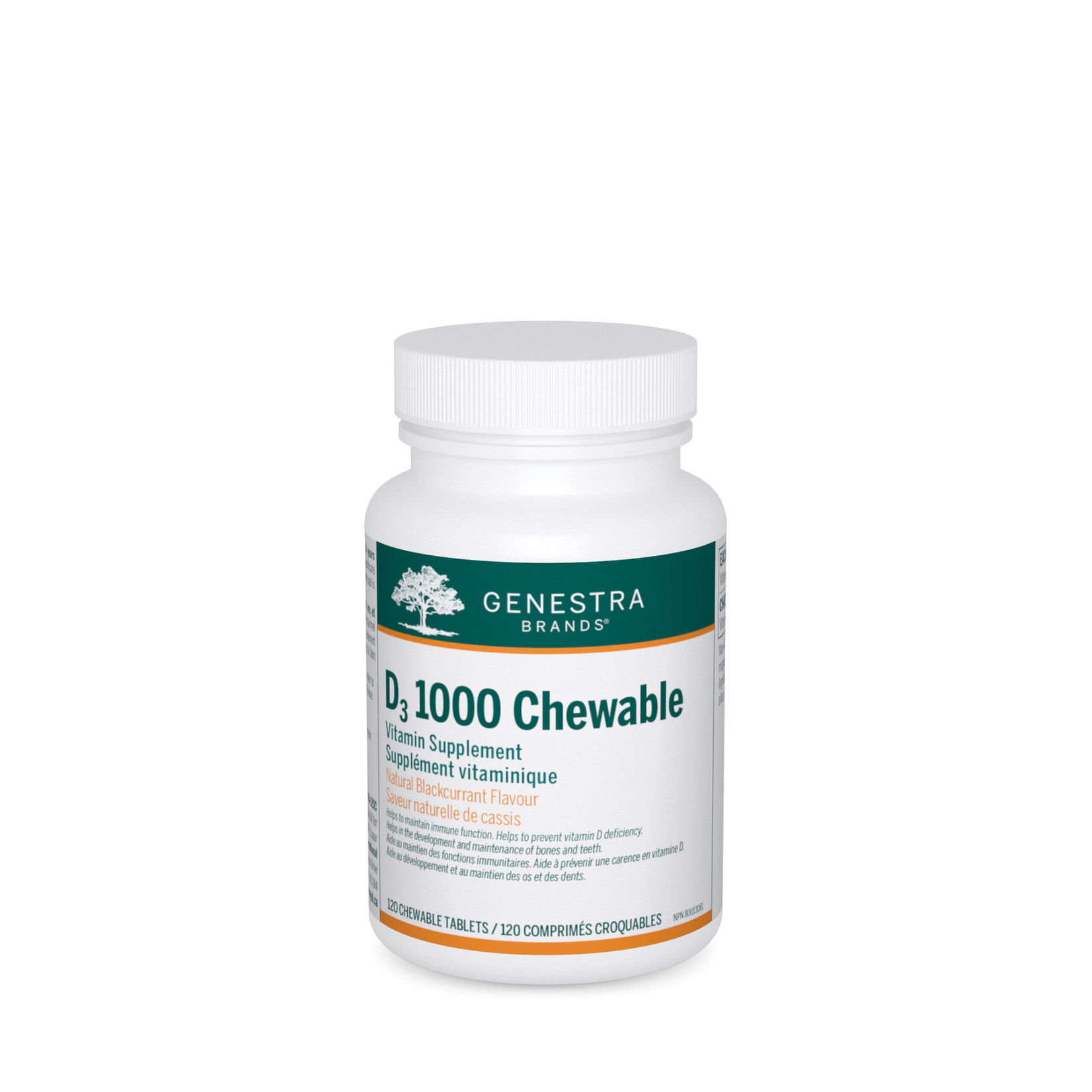 GENESTRA GENESTRA D3 1000 CHEWABLE 120 TABS