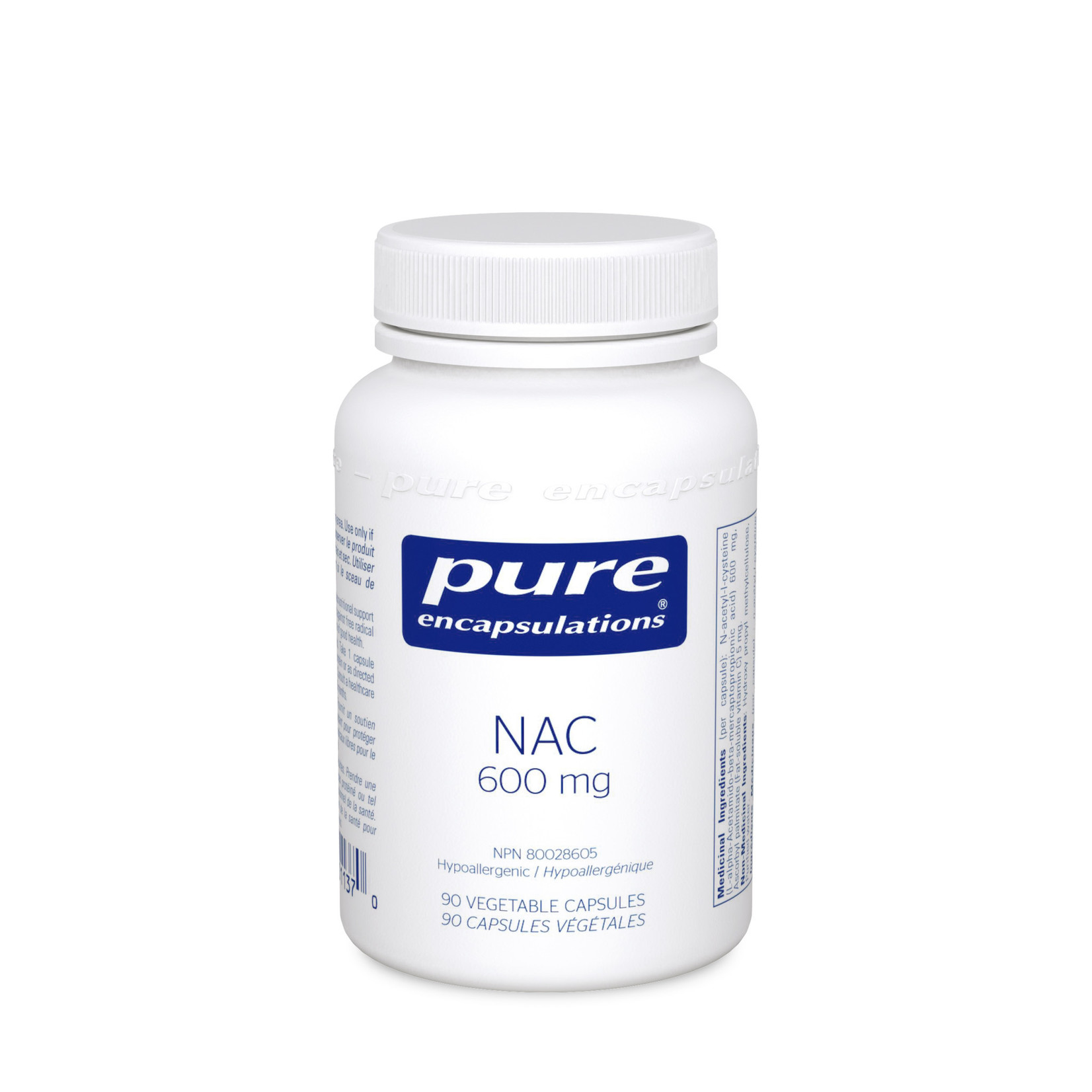 PURE ENCAPSULATIONS PURE ENCAPSULATIONS NAC 600MG 90 VEGICAPS