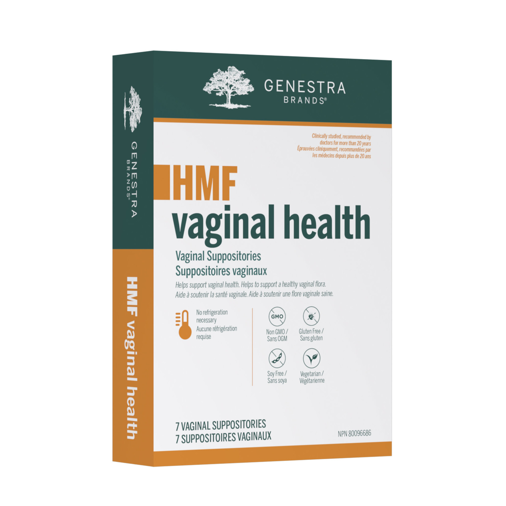 GENESTRA GENESTRA HMF VAGINAL HEALTH 7 VAGINAL SUPPOSITORIES