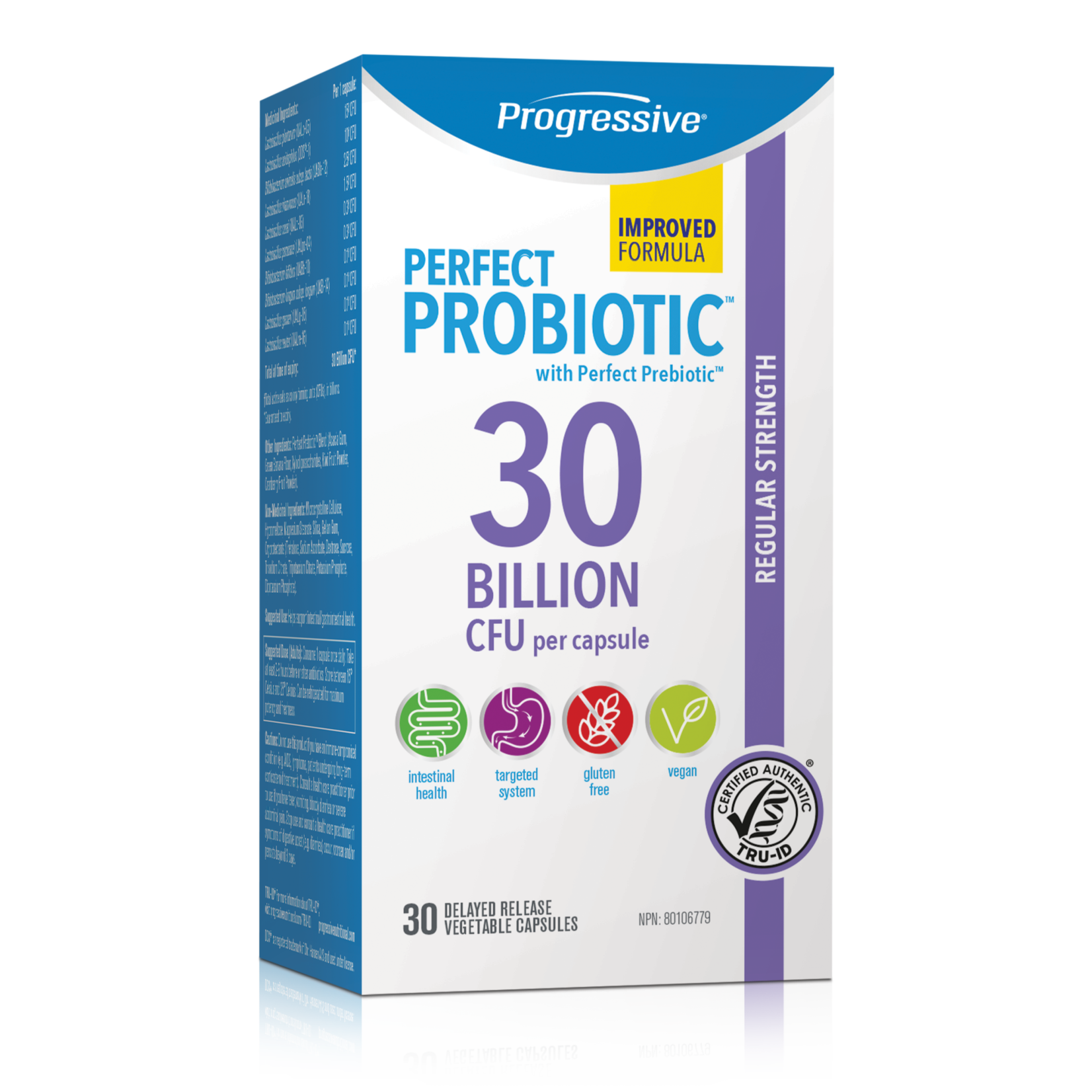 PROGRESSIVE PROGRESSIVE PERFECT PROBIOTICS 30 BILLION 30 CAPS