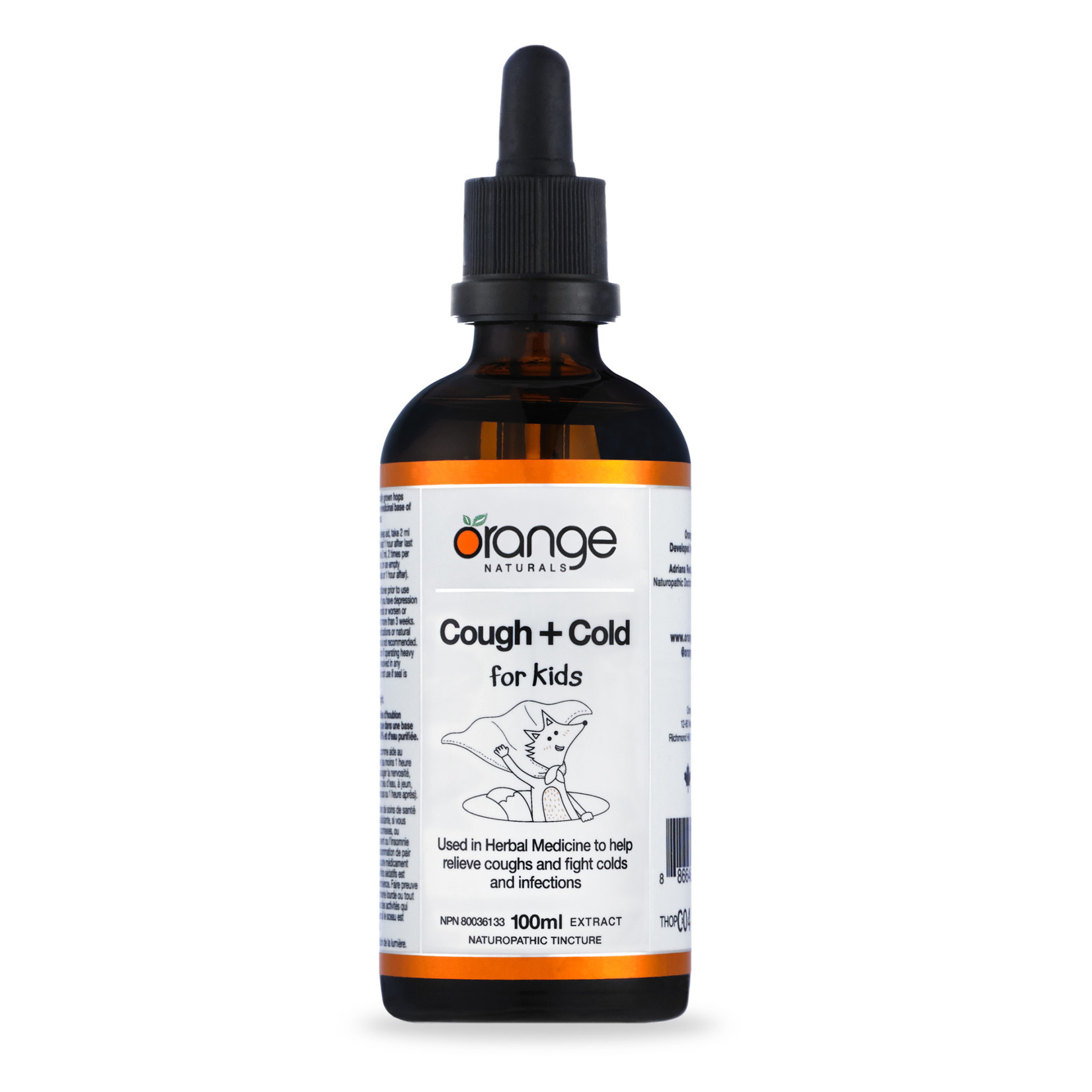 ORANGE NATURALS ORANGE COUGH + COLD (KIDS) TINCTURE 100ML