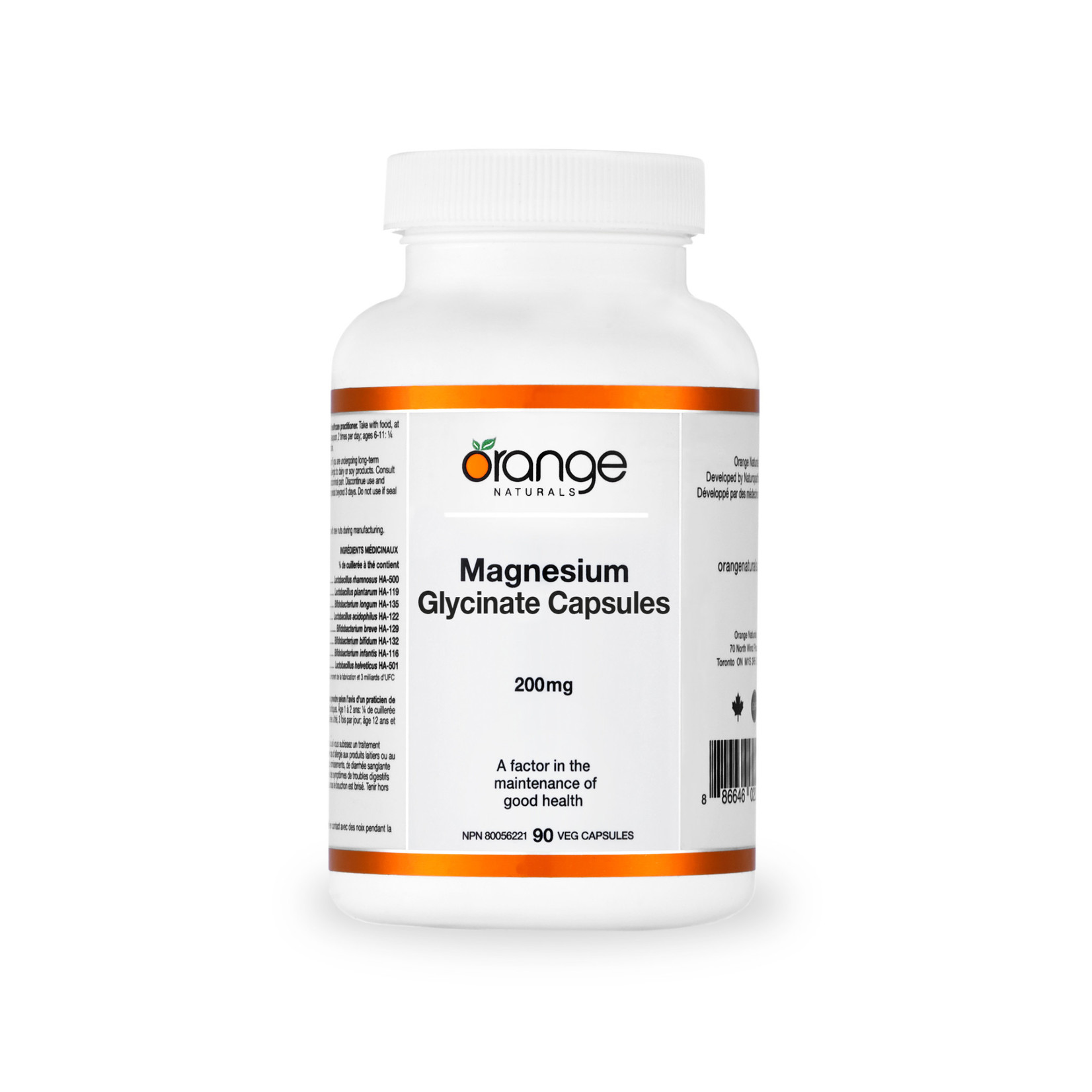 ORANGE NATURALS ORANGE MAG GLYCINATE 200MG 90 VEGICAPS