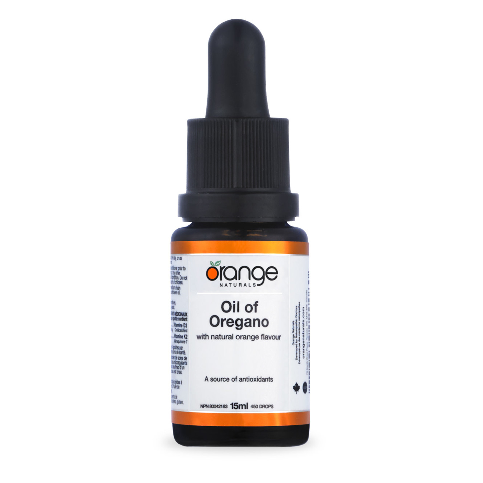 ORANGE NATURALS ORANGE OIL OF OREGANO MIN 75% CARVACROL, ORANGE MCT 15ML