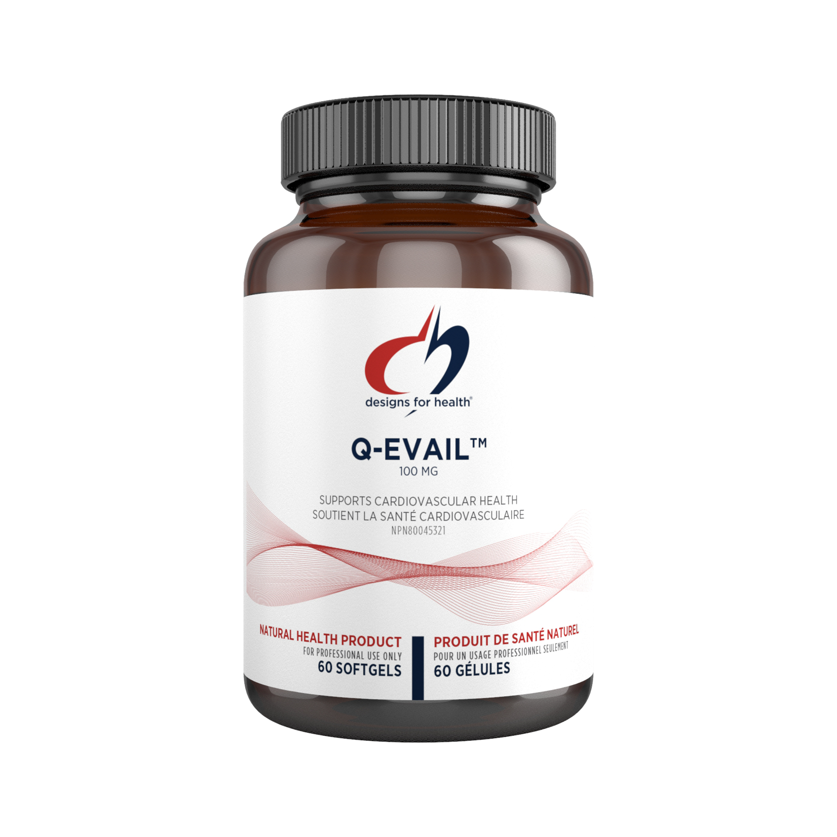 DESIGNS FOR HEALTH DESIGNS FOR HEALTH Q-EVAIL 100MG 60 SOFTGELS