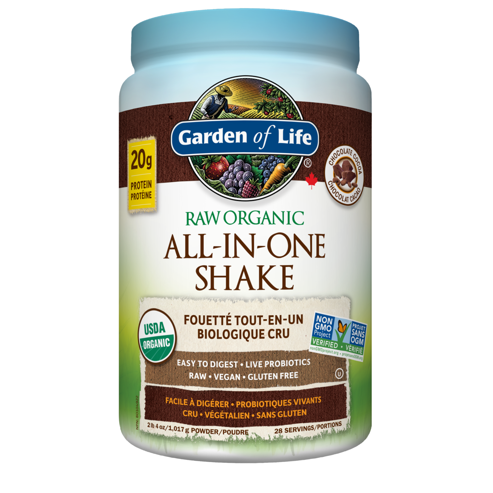 GARDEN OF LIFE GARDEN OF LIFE ALL IN ONE SHAKE CHOCOLATE 1017G