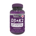 NAKA NAKA D3 + K2 120MCG (MK7) 50 SOFTGELS