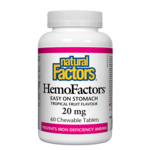 NATURAL FACTORS NATURAL FACTORS HEMOFACTORS IRON (20MG) 60 CHEWABLE TABS