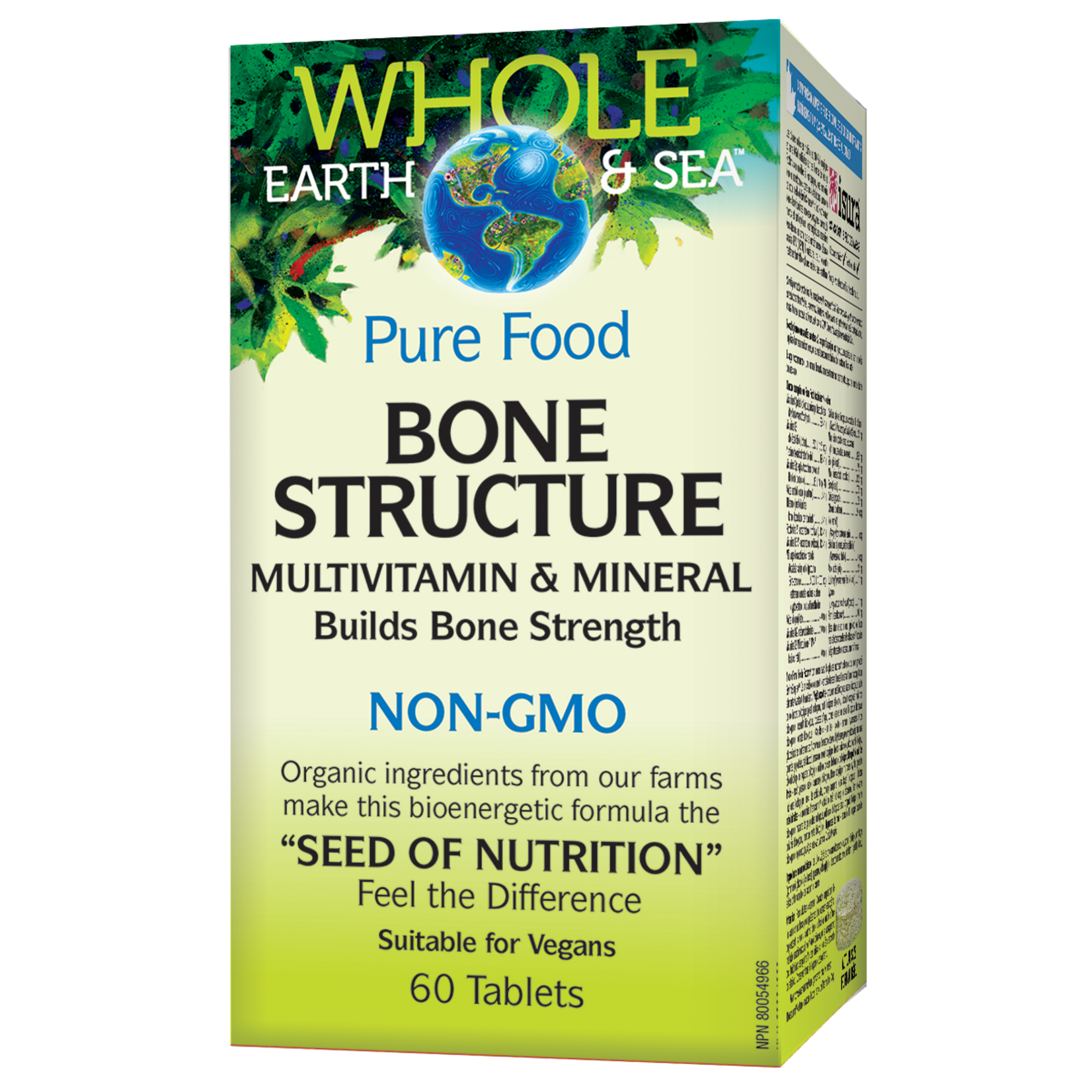 WHOLE EARTH & SEA WHOLE EARTH & SEA BONE STRUCTURE MULTIVITAMIN 60 TABS