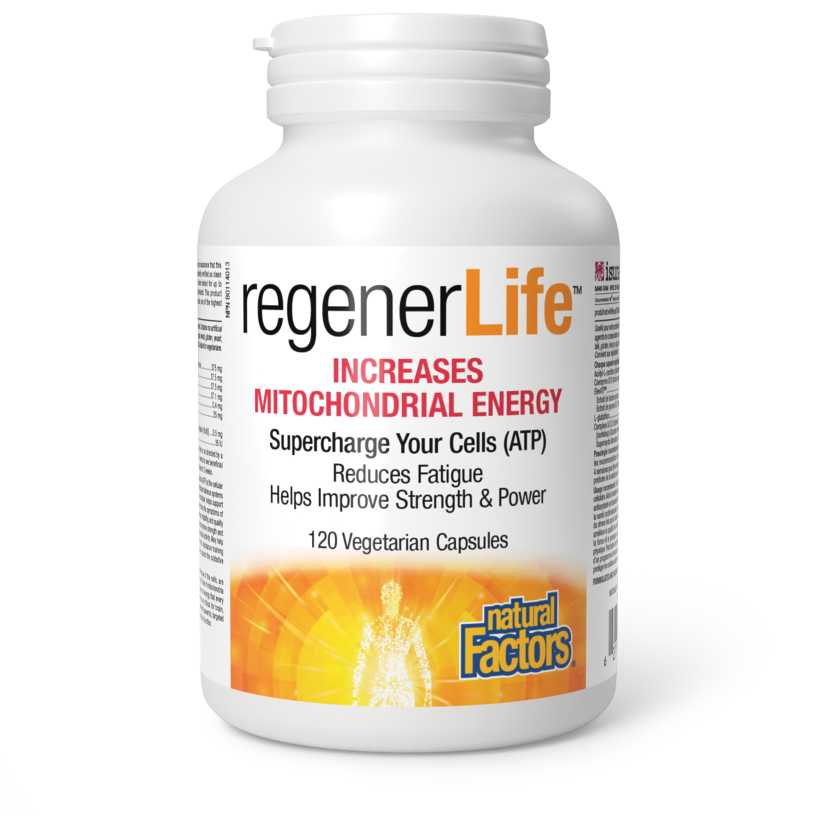 NATURAL FACTORS NATURAL FACTORS REGENERLIFE  MITOCONDRIAL ENERGY 120 VEGCAPS