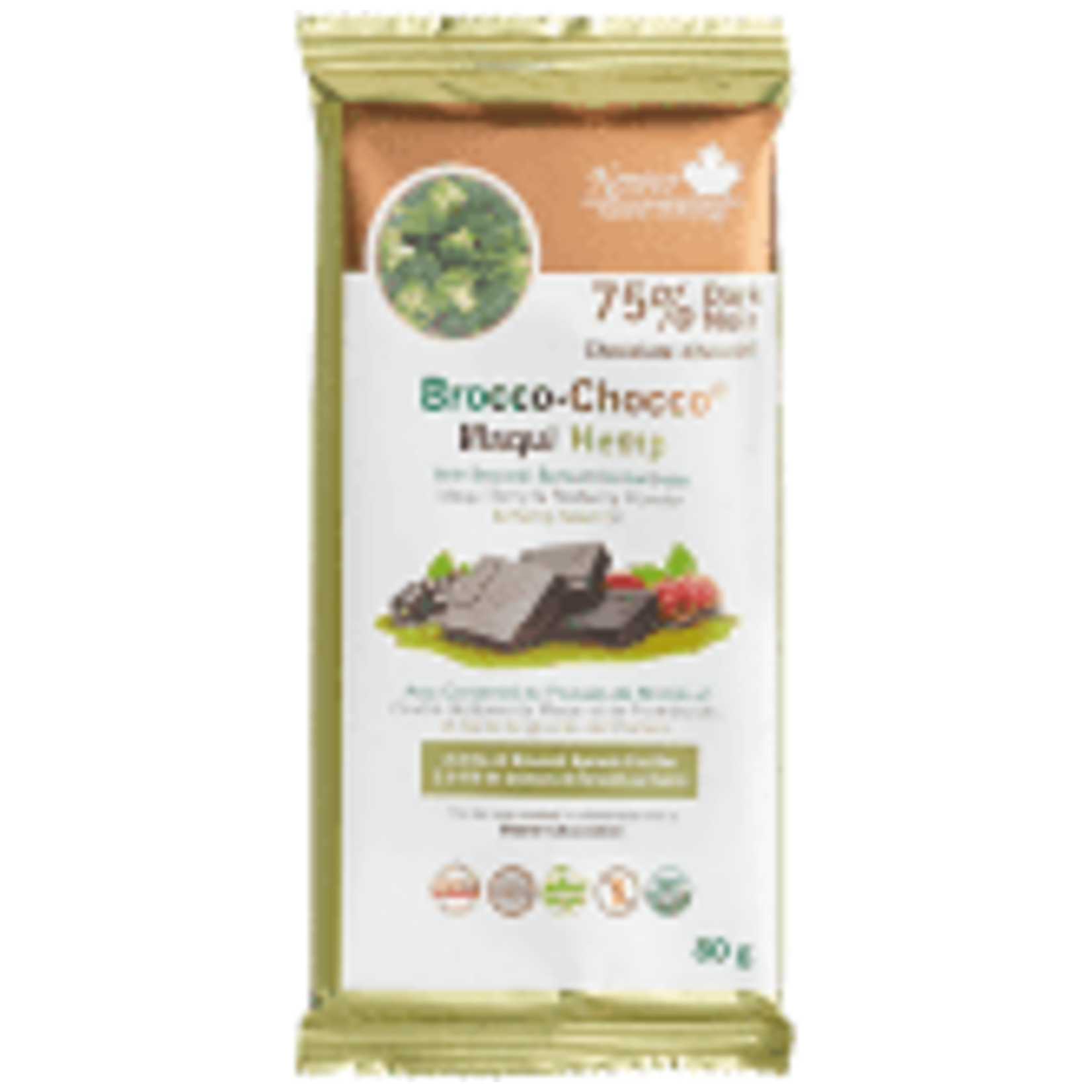 NEWCO BROCCO-CHOCCO 75% MAQUI HEMP 80G