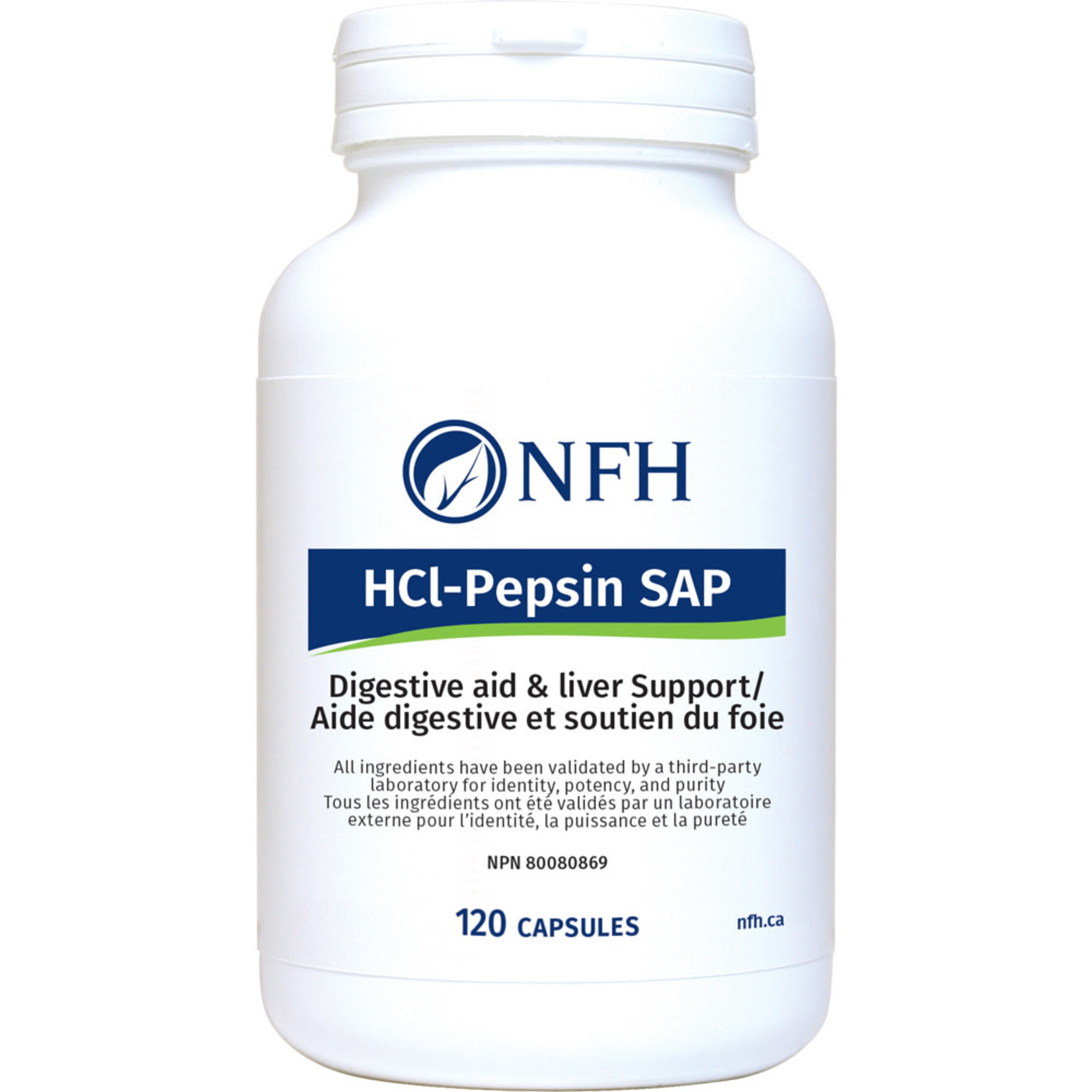NFH NFH HCL PEPSIN SAP 120 CAPS