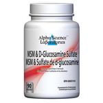 ALPHA SCIENCE LABORATORIES ALPHA SCIENCE LABS MSM & D-GLUCOSAMINE SULFATE 90 VEGICAPS