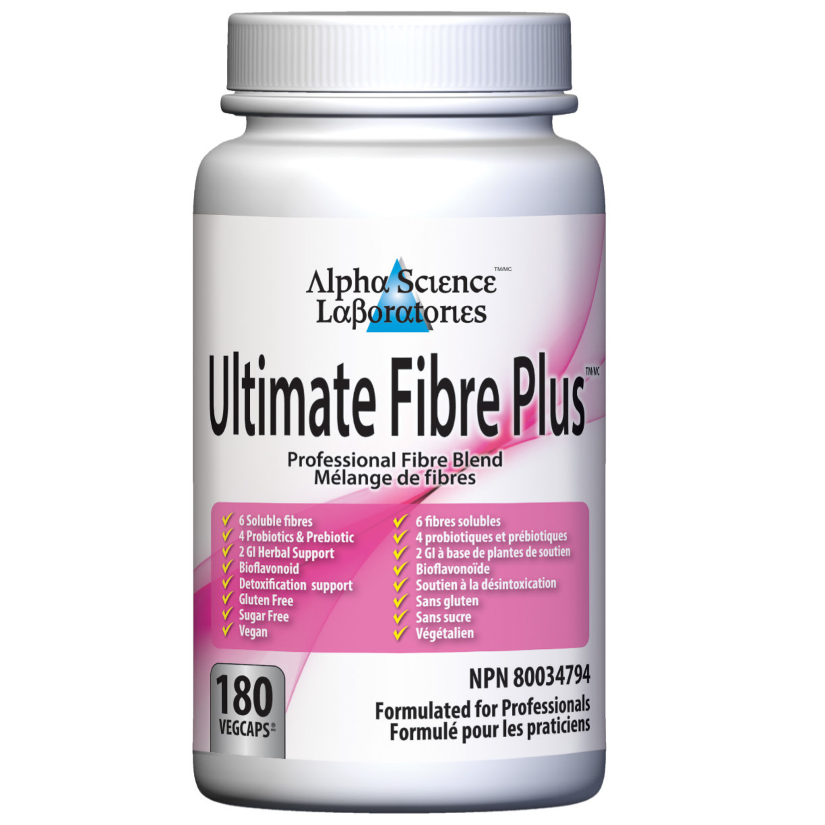 ALPHA SCIENCE LABORATORIES ALPHA SCIENCE LABS ULTIMATE FIBRE PLUS 180 VEGICAPS