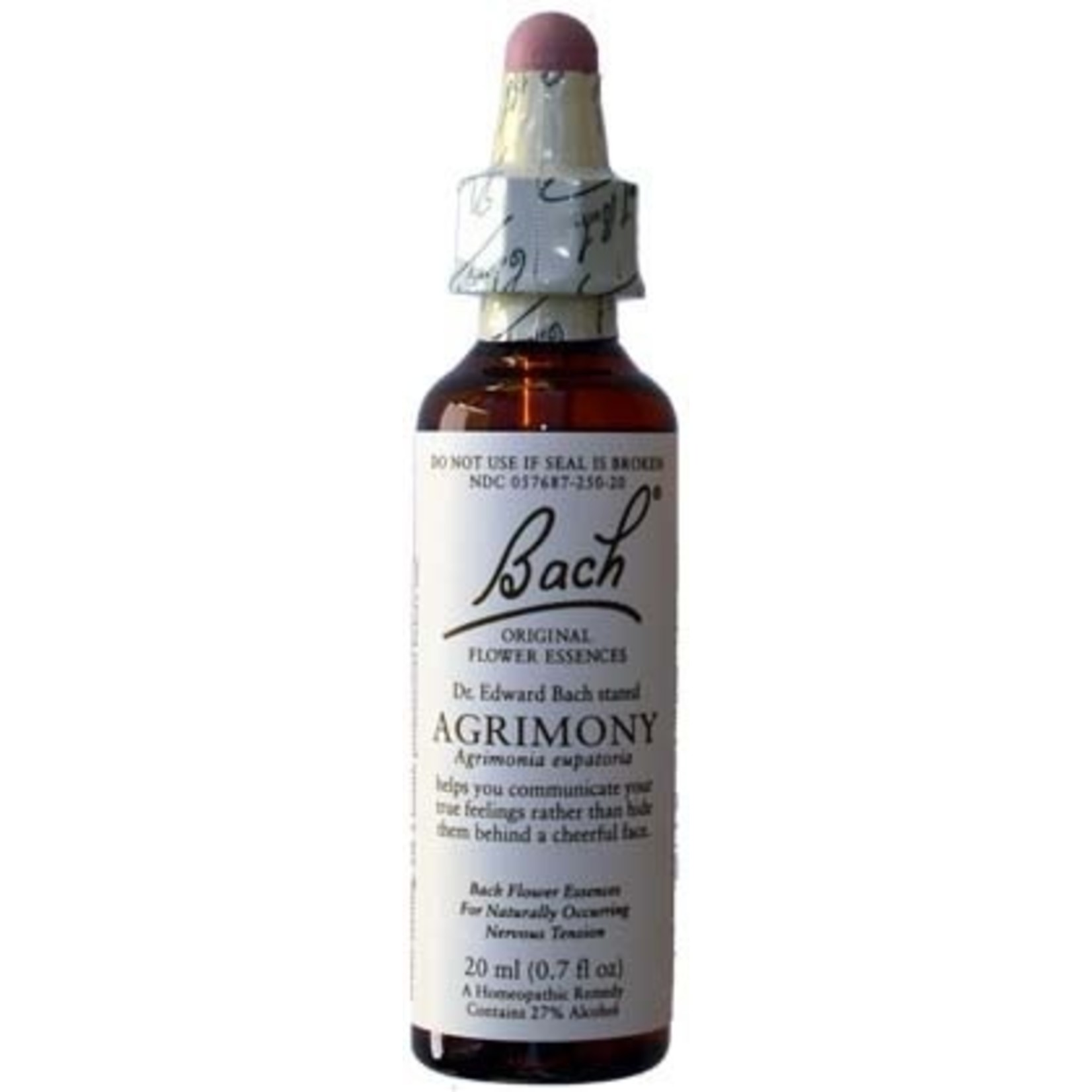 BACH FLOWER REMEDIES BACH FLOWER AGRIMONY 20ML
