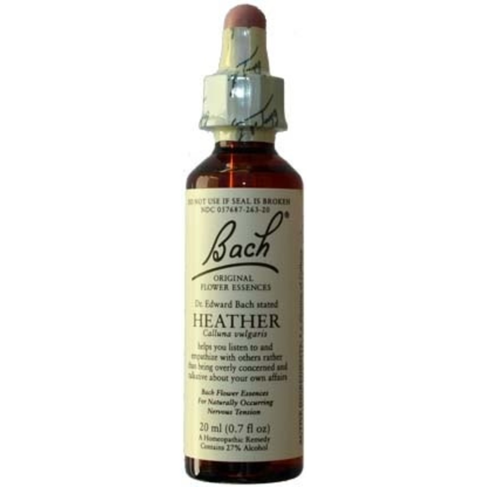 BACH FLOWER REMEDIES BACH FLOWER HEATHER 20ML