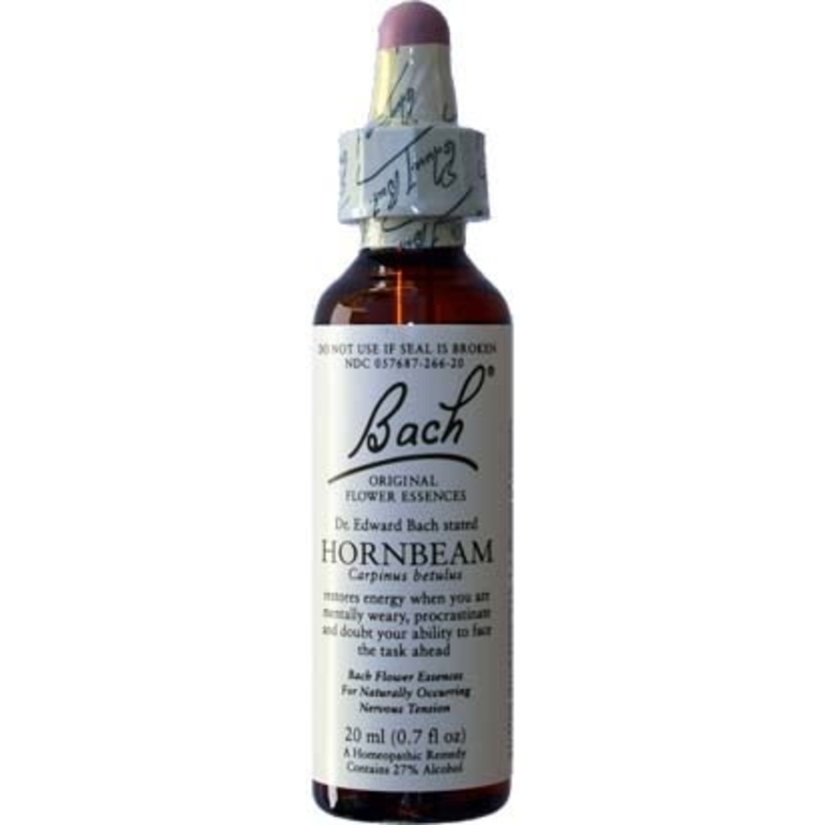 BACH FLOWER REMEDIES BACH FLOWER HORNBEAM 20ML