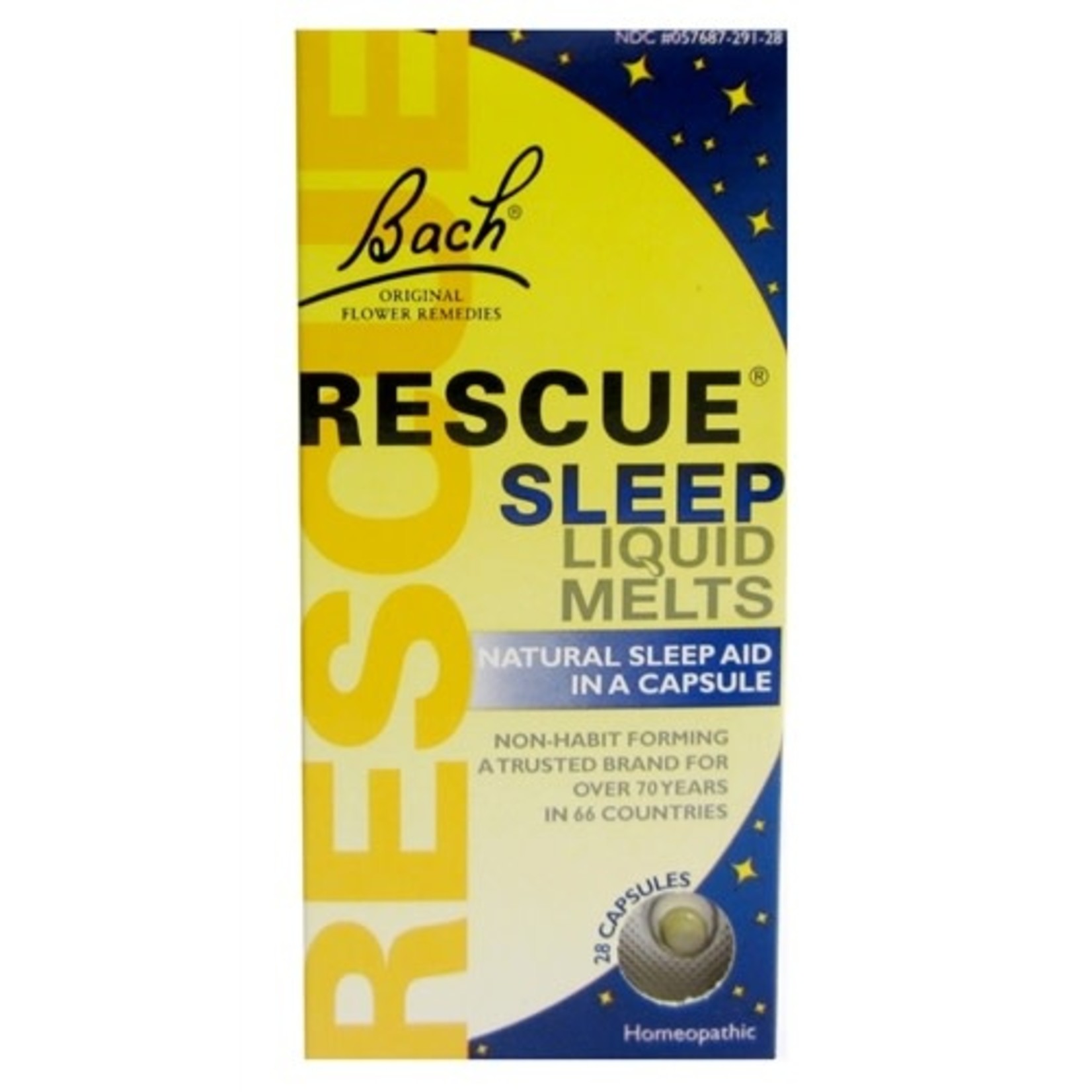 BACH FLOWER REMEDIES BACH RESCUE SLEEP - LIQUID MELTS - 28 CAPS