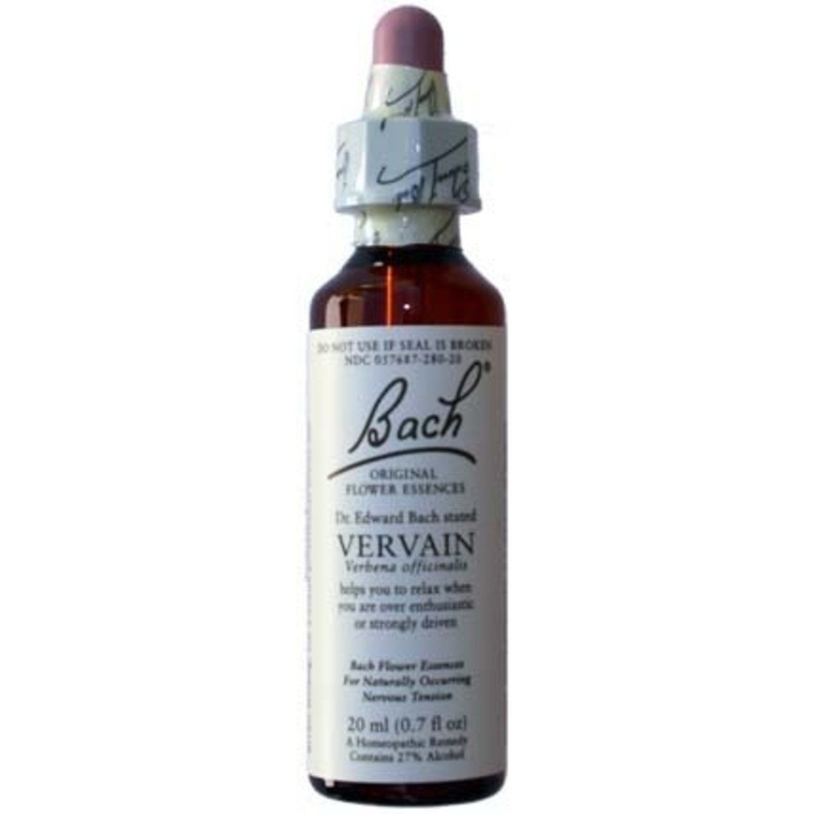 BACH FLOWER REMEDIES BACH FLOWER VERVAIN 20ML