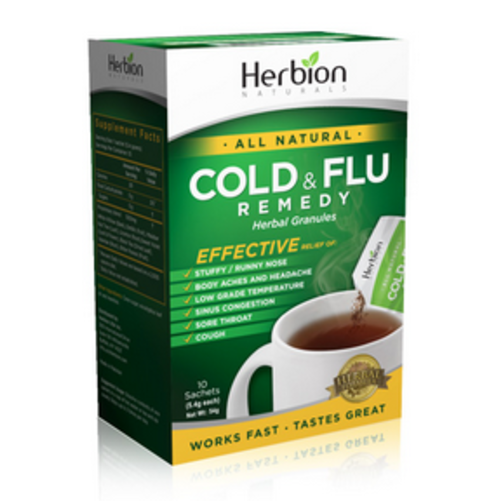 HERBION HERBION REMEDY FOR COLD AND FLU 10 SACHETS
