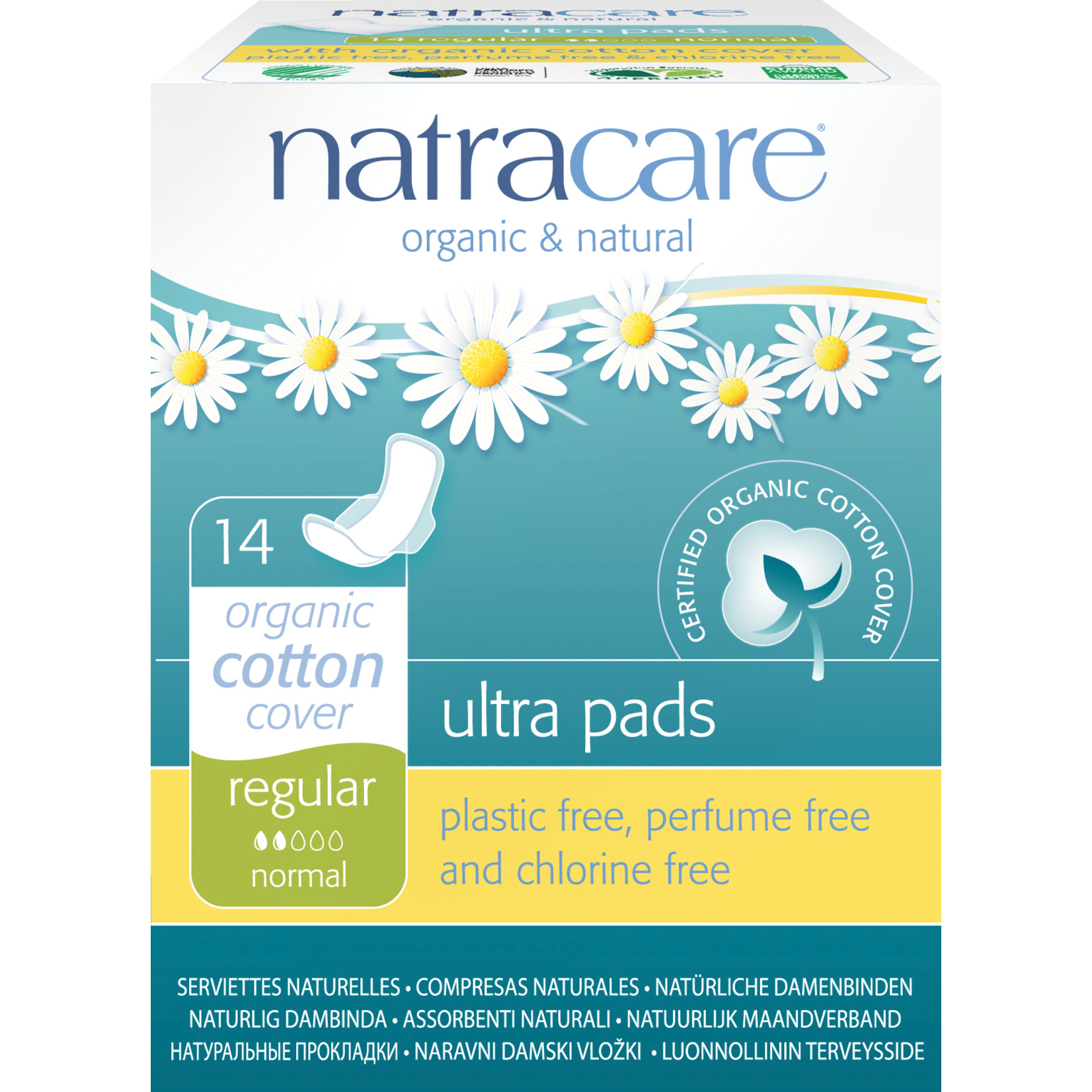 NATRA CARE NATRACARE ULTRA PADS - REGULAR - WITH WINGS 14 COUNT