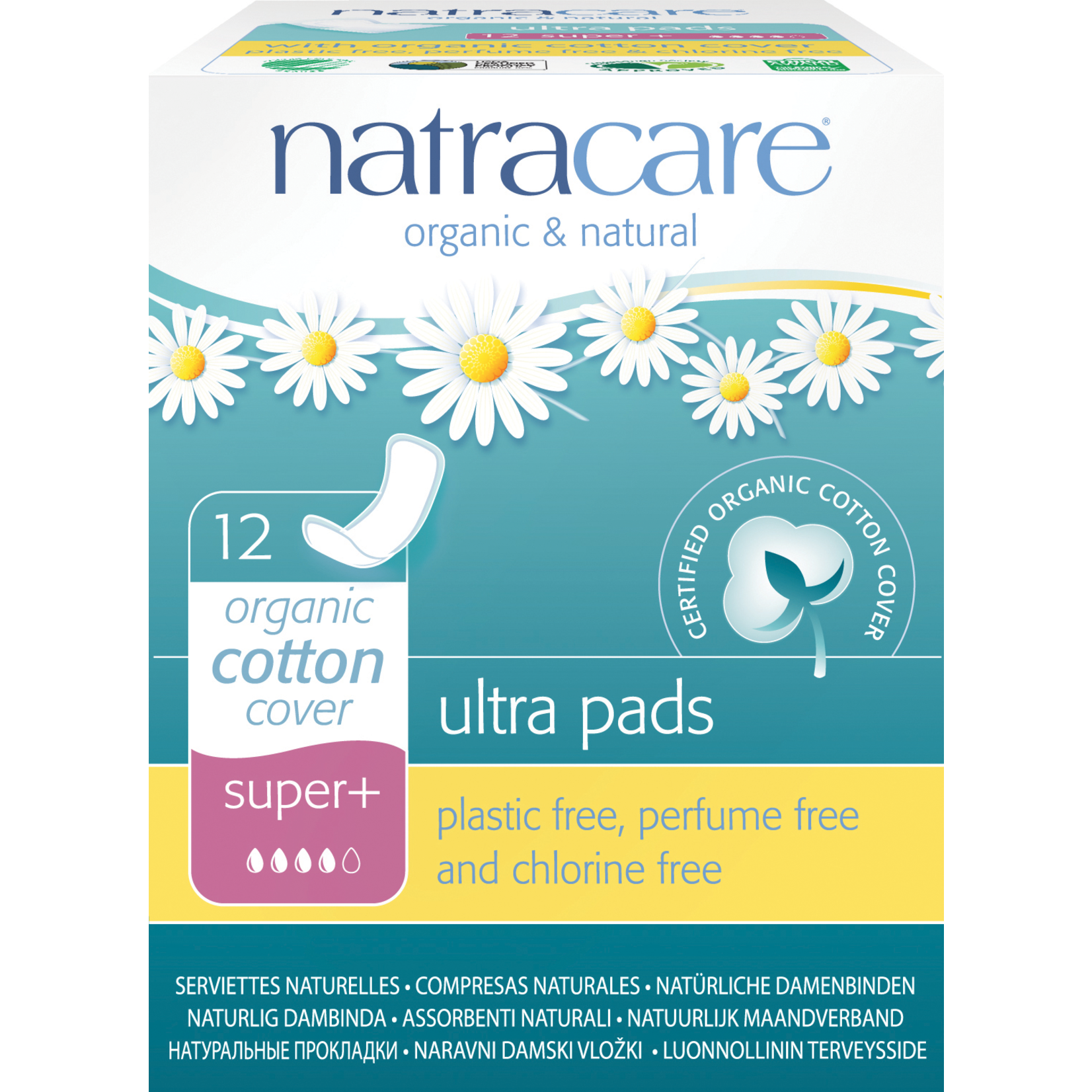 NATRA CARE NATRACARE ULTRA PADS - SUPER PLUS- NO WINGS 12 COUNT