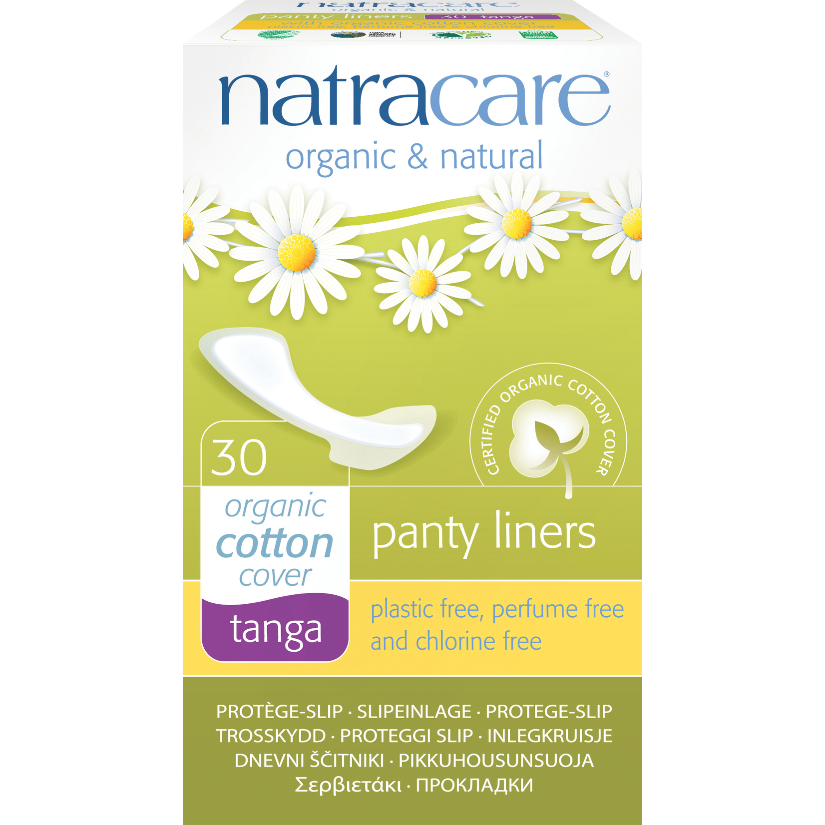 NATRA CARE NATRACARE PANTY LINERS - TANGA - WITH WINGS 30 COUNT