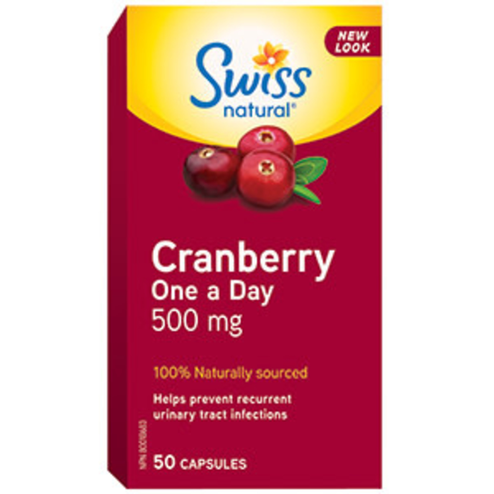 SWISS NATURAL SWISS NATURAL CRANBERRY ONE A DAY 500MG 50 CAPS