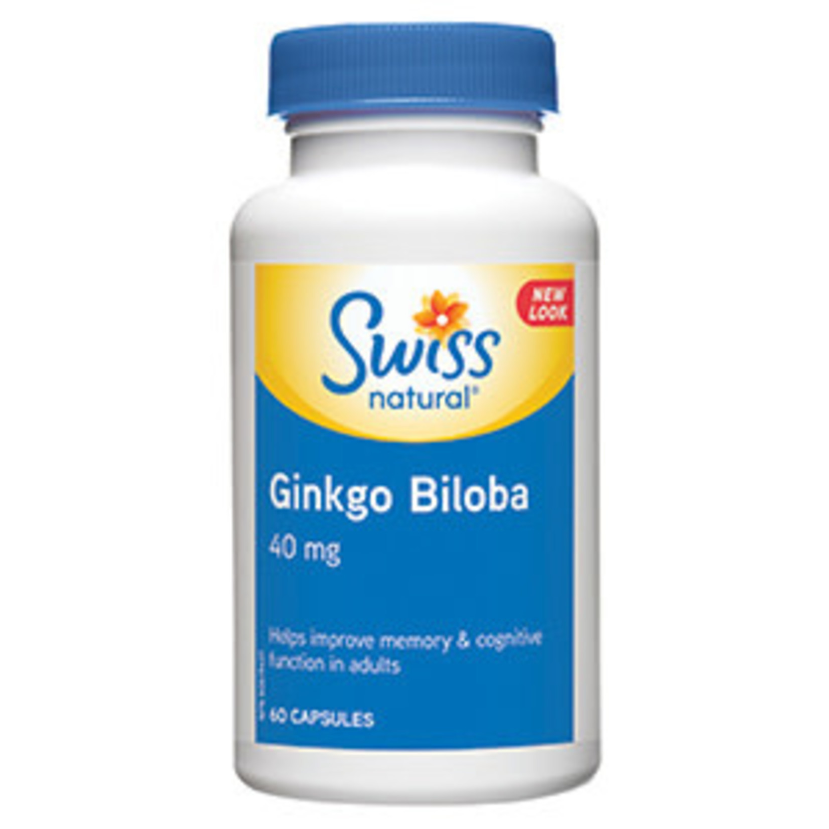 SWISS NATURAL SWISS NATURAL GINKGO BILOBA 40MG 60 CAPS