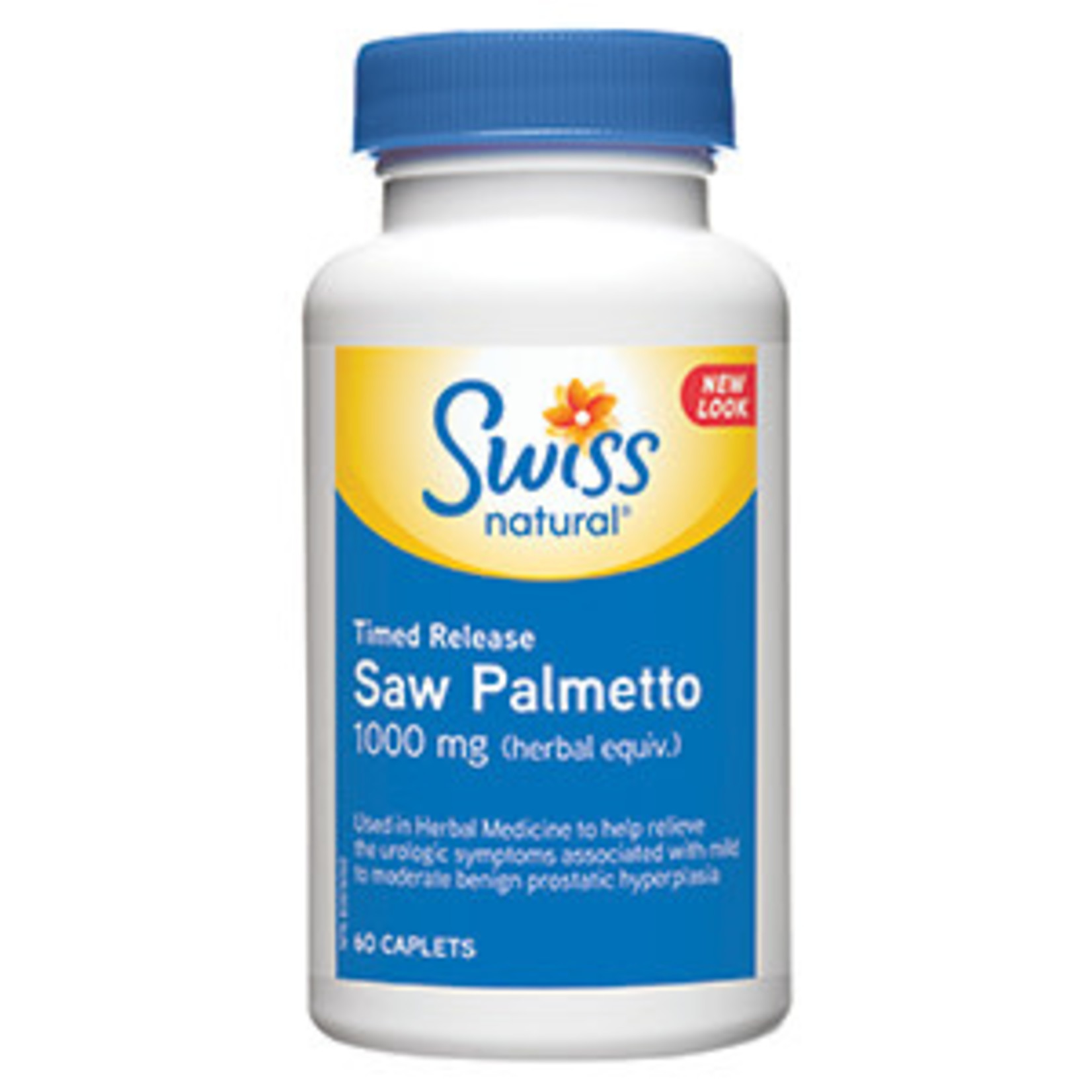 SWISS NATURAL SWISS NATURAL SAW PALMETTO BERRIES 1000MG 60 TIME RELEASE CAPS