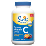 SWISS NATURAL SWISS NATURAL VITAMIN C 500MG ASSORTED FLAVOUR 120 CHEWABLES