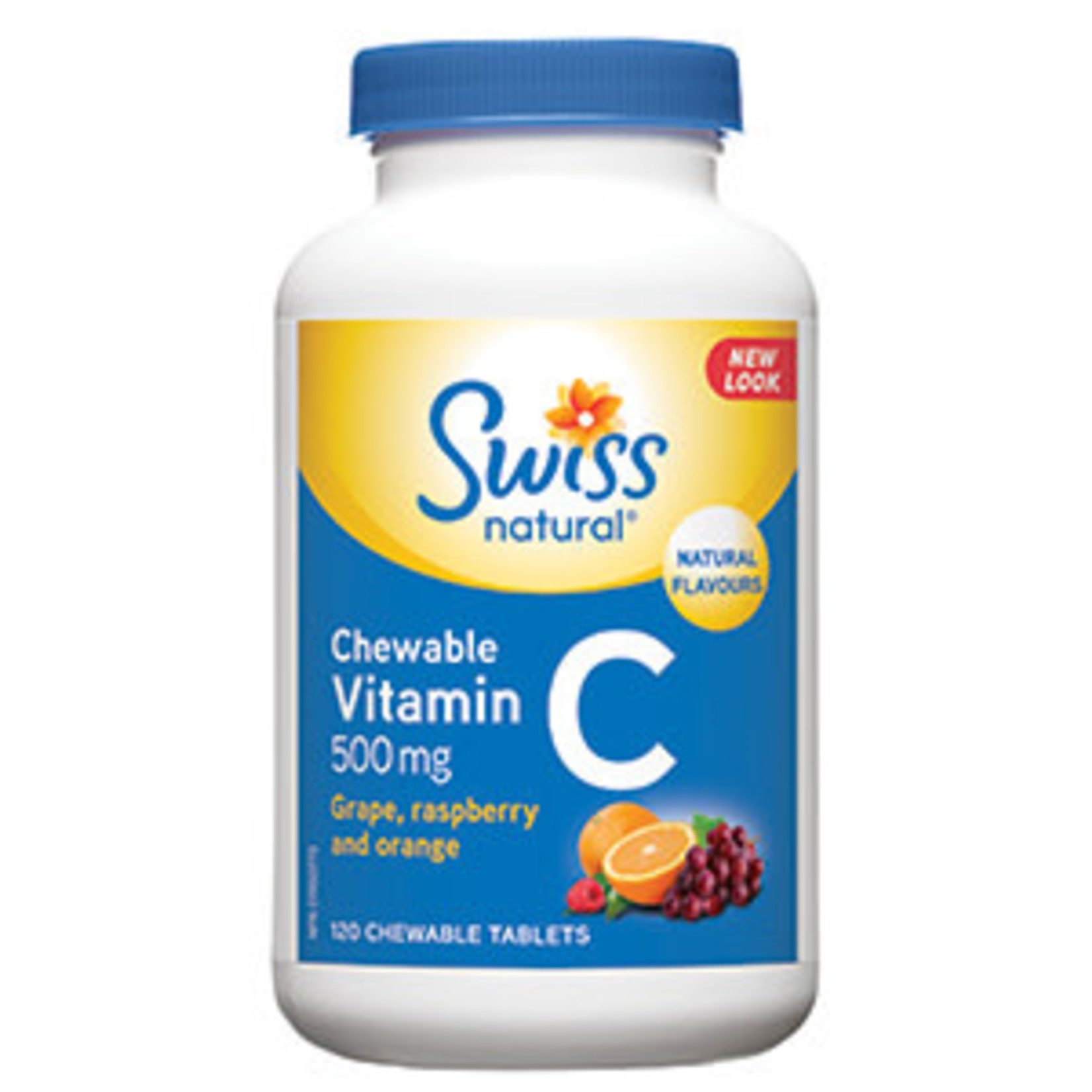 SWISS NATURAL SWISS NATURAL VITAMIN C 500MG ASSORTED FLAVOUR 120 CHEWABLES