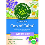 TRADITIONAL MEDICINALS TRADITIONAL MEDICINALS ORGANIC CUP OF CALM 16 BAGS