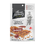 THREE FARMERS THREE FARMERS CRUNCHY LENTIL SNACK: BBQ 140GR