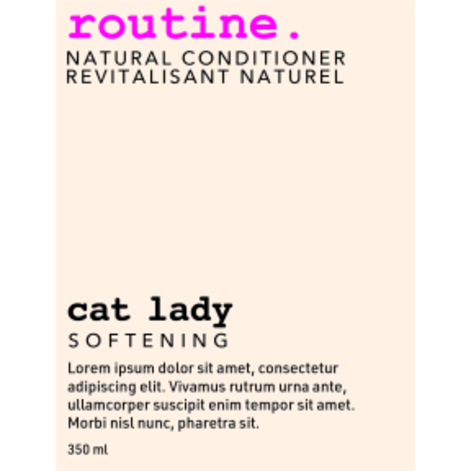 ROUTINE ROUTINE CAT LADY CONDITIONER 350ML