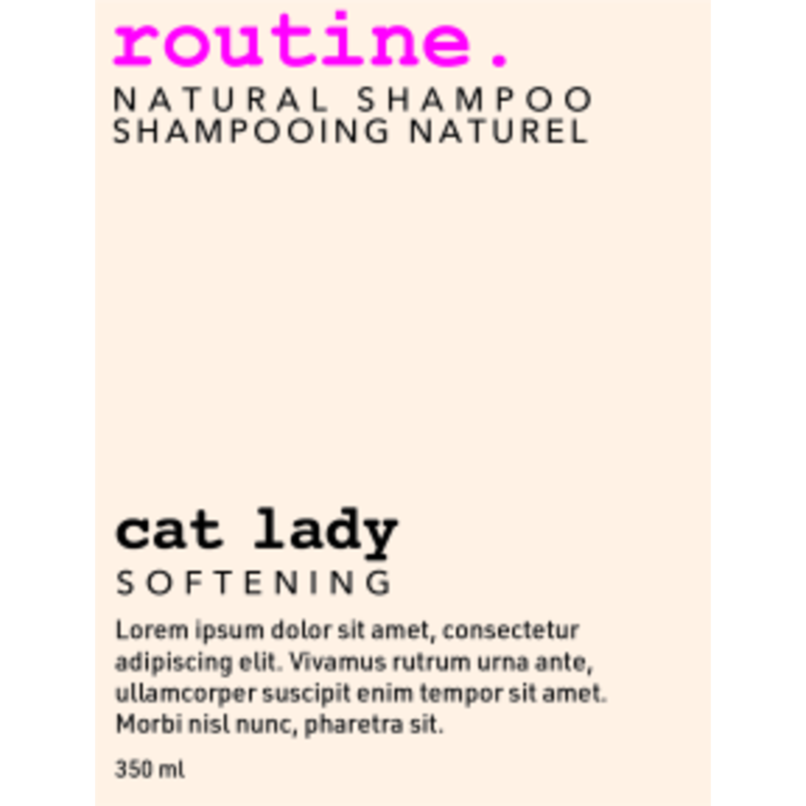 ROUTINE ROUTINE CAT LADY SHAMPOO 350ML