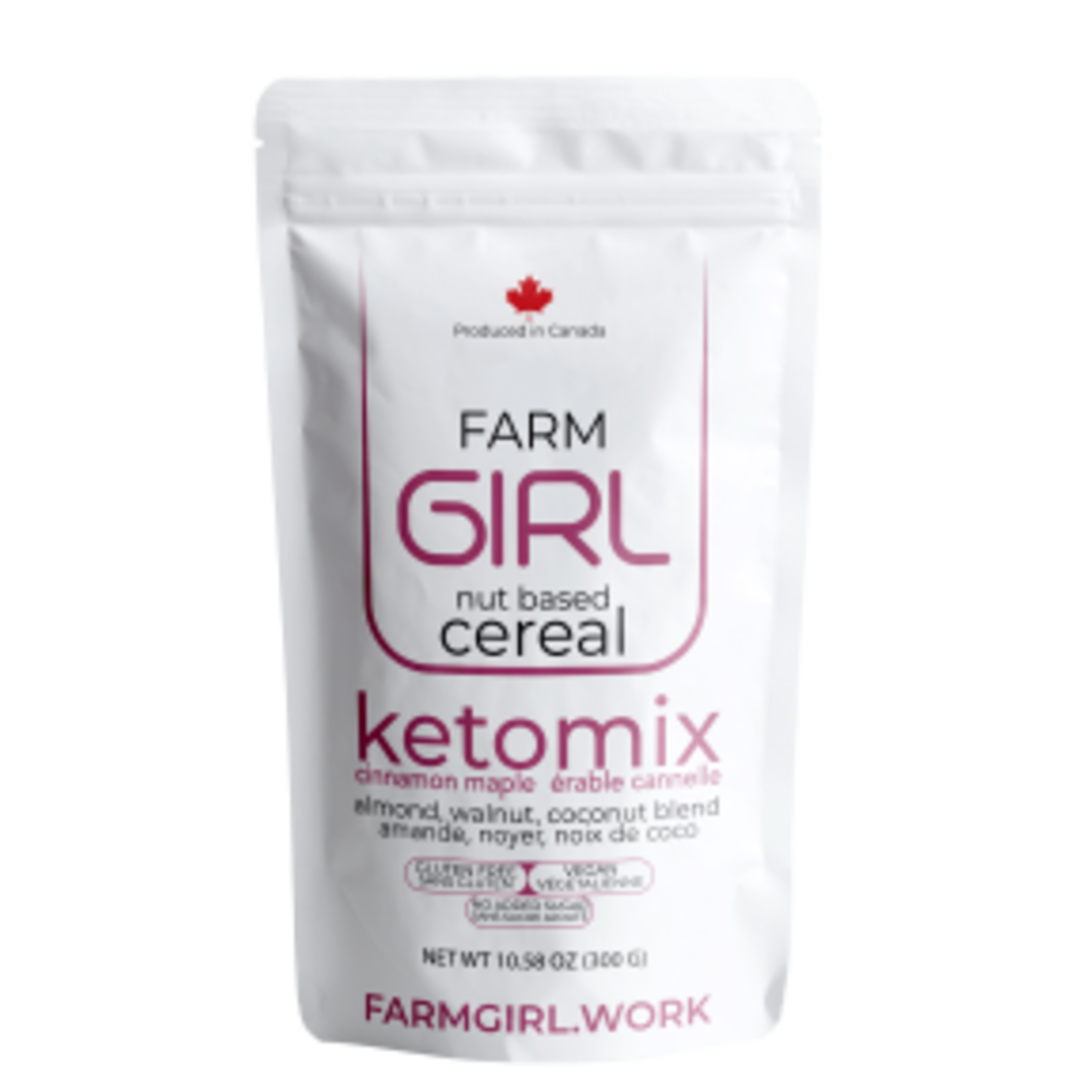 FARM GIRL FARM GIRL KETOMIX GRANOLA CINNAMON MAPLE 300G
